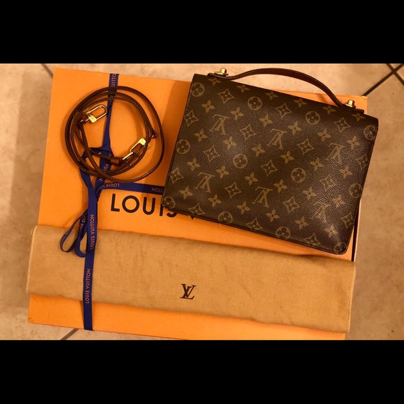 Authentic VINTAGE LOUIS VUITTON Monceau 26 Handbag - Picture 4 of 8